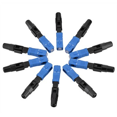 10pcs/lot SC/UPC Optic Fiber Quick Connector Fast Adapter Single Mode For BAK