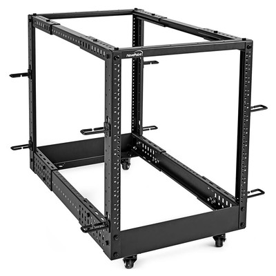 NavePoint 4-Post Open Frame Racks 19-inch Standard, Adjustable 22''-40'',