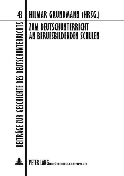 Zum Deutschunterricht An Berufsbildenden Schulen Hilmar Grundmann-image