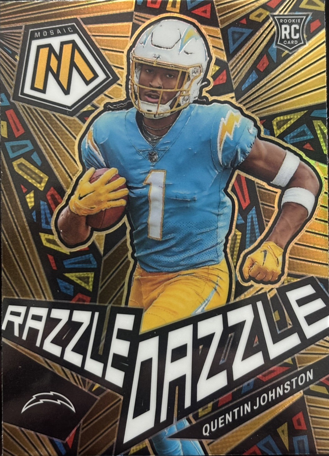 2023 Mosaic Quentin Johnston Razzle Dazzle RC Rookie #RD-30 Chargers