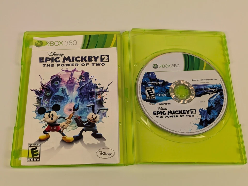 Disney Epic Mickey 2: The Power of Two (Xbox 360)➡️CIB  - Tested - Nice📀! - Image 3 of 4