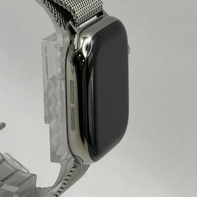 Apple Watch (Series 10) 42mm Natural Titanium w/ Milanese Loop (LTE) - Excellent