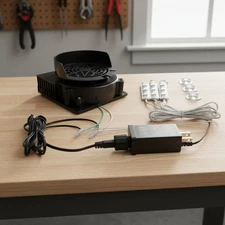 Efficient 12V Inflatable Blower with RGB LED Lights for Indoor/Outdoor Fun