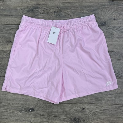 nike colourblock woven shorts in pink