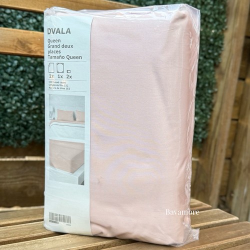 IKEA DVALA Sheet Set – Light Pink, Queen 4-Piece 100% Cotton Bedding, NEW - Picture 3 of 3