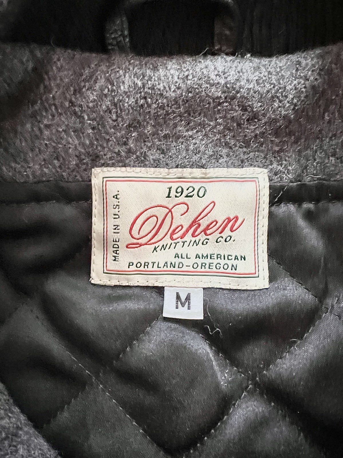 Dehen 1920 Wool Varsity Jacket Medium - image 5