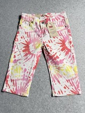 Levi's Girls' Denim Skimmer Shorts White Sunrise Stretch Waist Girls Size 8