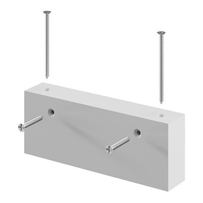 GoodHome Kümmel Innovo griffloser weißer Eckabstandshalter, (B)30 mm