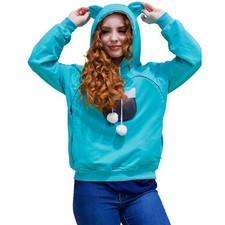 ALYC Pet Carrier Hoodie Cat Dog Pouch Holder Sweatshirt Large Pocket Pullover Sh