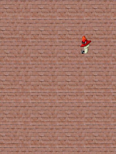 ID Backscenes BM063 Red Roof Tiles 5 X Printed Self-Adhesive Sheets 00 Gauge A4 - Picture 2 of 2