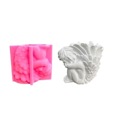 Girl Flower Pots Mould DIY Succulent Vase Planters Moulds Pen Holder Mould