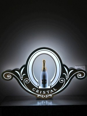 Cristal LED Bottle Presenter Display RGBIC 17 Color Modes, Breathe, Strobe, more