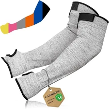 Cut Resistant Arm Sleeves Ansi Level A5, Kitchen Arm Thumb Hole Protectors for T