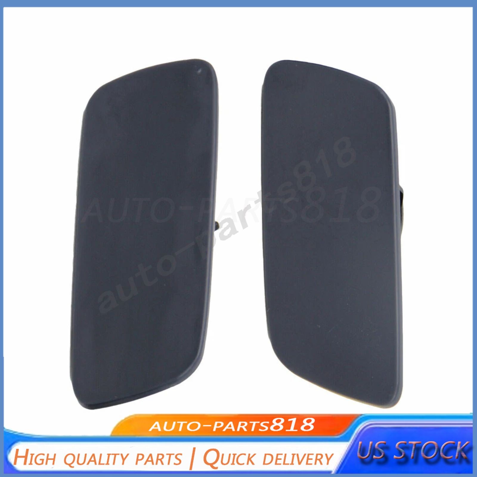 2Pcs Headlight Washer Jet Cover For 10-18 Rolls-Royce Ghost Front Driver Pass