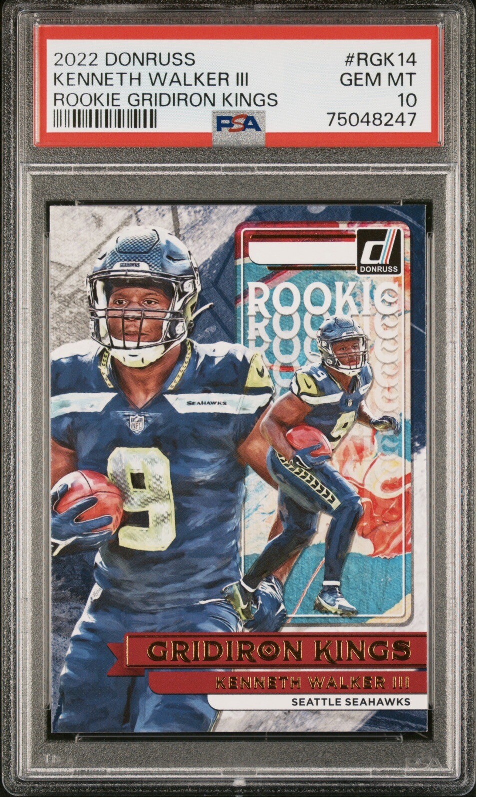Kenneth Walker III Panini Donruss Rookie Gridiron Kings #RGK14 Base