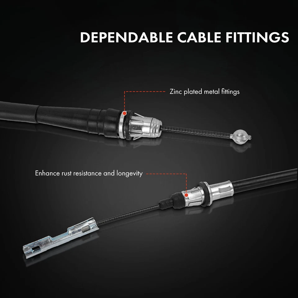 Rear Left Parking Brake Cable for Chevrolet Astro GMC Safari 1996 1997 1998-2002 - Image 4 of 4