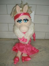 Disney Store Miss Piggy 20" Muppets Glamour Plush Doll Pink Dress Toy P46