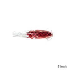 3" Octopus lure 3D Bulb Shell Squid Bait Mold Rock Cod Craft Daisy fish soft New