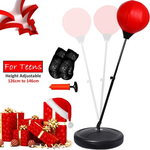 Kinder Erwachsene freistehende Stanzballtasche Handschuhe Set Boxen Sport Weihnachtsgeschenk - Bild 11 von 18