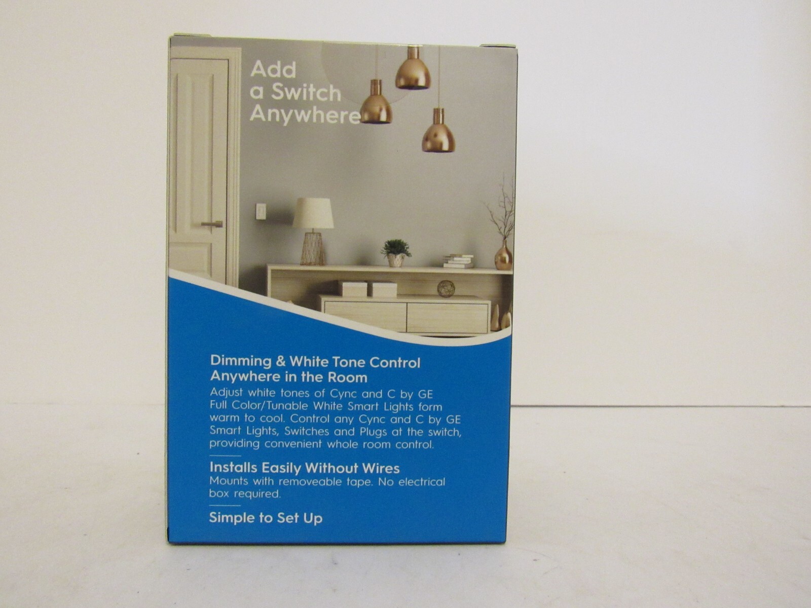 GE Cync Dimmer + White Tones Control Smart Switch Wire Free Replaceable