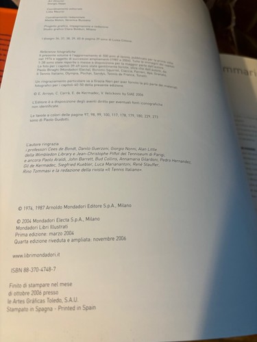 500 ANNI DI TENNIS GIANNI CLERICI MONDADORI 2006 - Foto 4 di 5