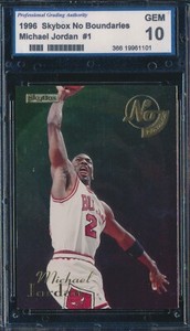 Michael Jordan 1995 SkyBox E-XL #1 No Boundaries Price Guide 