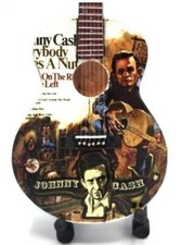Johnny Cash 10" Tribute Miniature Guitar 
