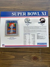 The Official NFL Super Bowl Patch Collection Super Bowl 11 Raiders vs Vikings