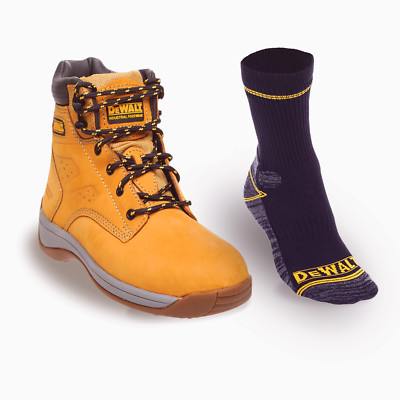 Dewalt Sicherheit Arbeitsstiefel Bauarbeiter honigbraun Stahlkappe Schuhe SB SRA Größe 4-12