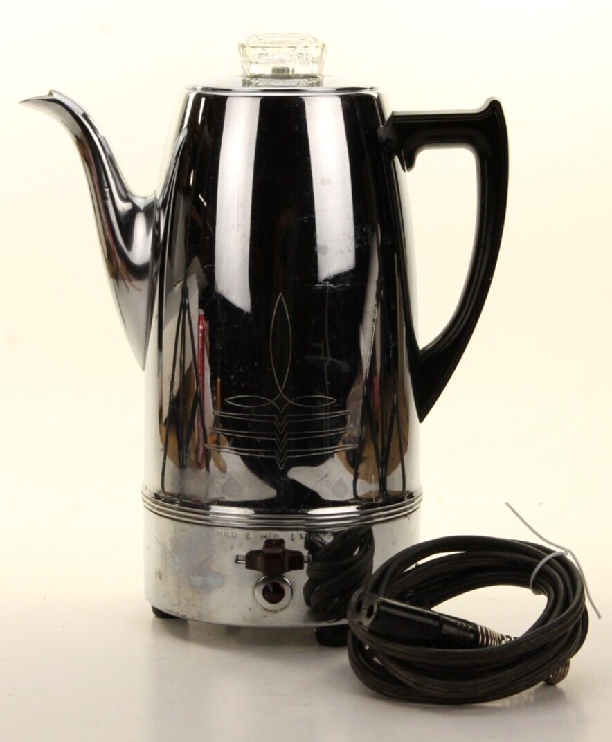 Universal Coffeematic 10 Cup Coffee Percolator 4408 Electric USA Adjustable Pot eBay