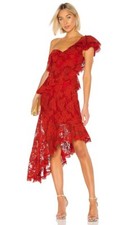 Thurley Red Carmen Frill Dress BNWT