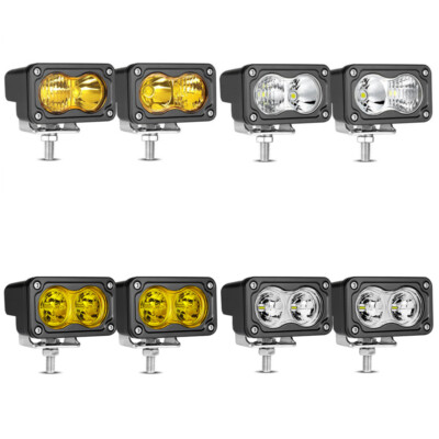 3" LED Work Light Bar Spot Flood Cube Pods Driving Fog Lamp Offroad ...