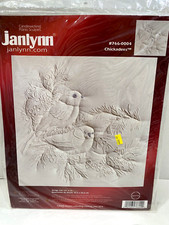 Janlynn Candlewicking Points Chickadees Bird Kit 14x14 Sealed Vintage 766-0004