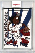 TOPPS PROJECT 70 PEDRO MARTINEZ - DISTORTEDD AP 01/51 SILVER FRAME #20 FIRST ONE