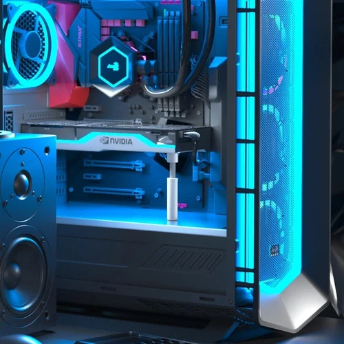 Supporto Scheda Video, Supporto GPU Bracket Supporto Scheda Grafica, bianco