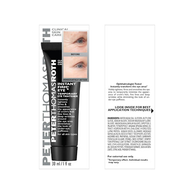 Peter Thomas Roth Firm Smooth the Look of Fine Lines Eye Tightener Wrinkles Crow