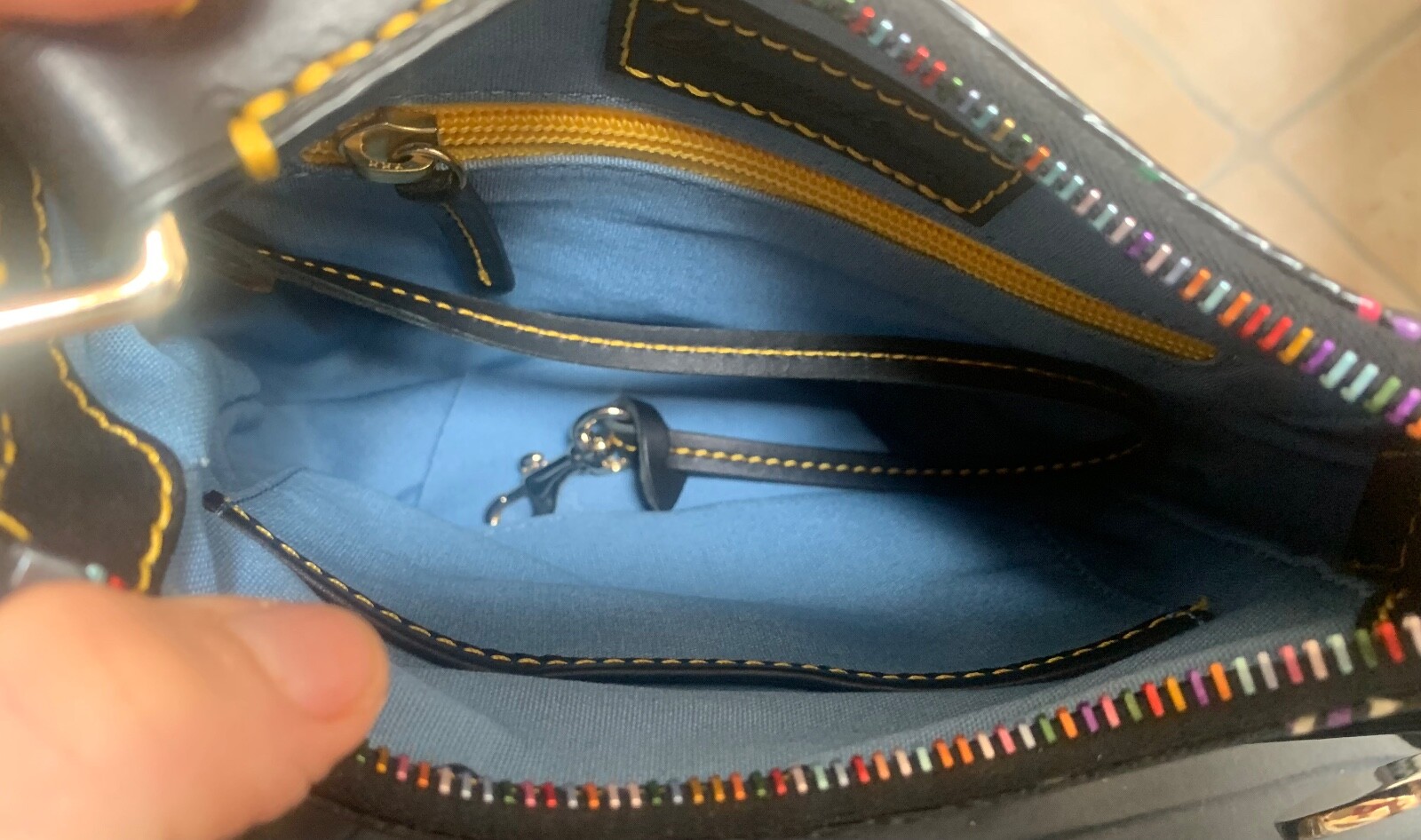 Dooney and Bourke Multicolor Interlocking D&B Min… - image 7