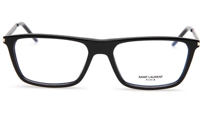 Saint Laurent paris 眼鏡 New Saint Laurent Paris SL 344 002 Black Eyeglasses Frame 54-17