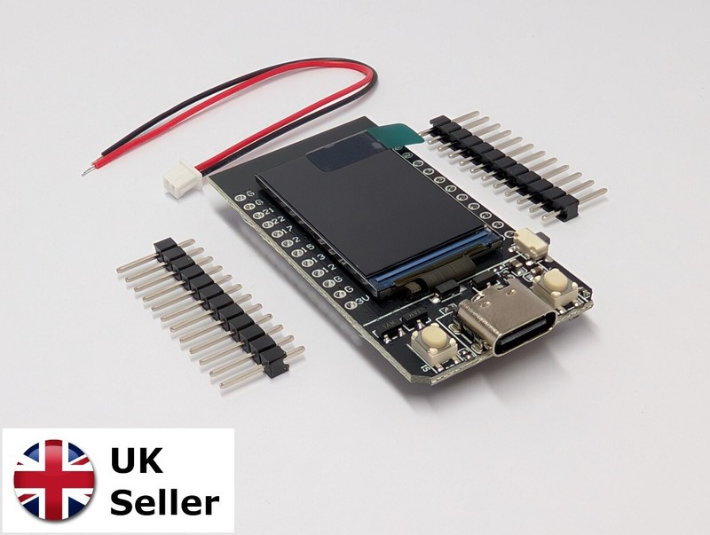 ESP32 T-Display  (TTGO Type) 16MB Dev Board  : WiFi Bluetooth 1.14 Inch Display