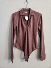 Free People Intimately NWT Do It Right Bodysuit Hickory size Medium