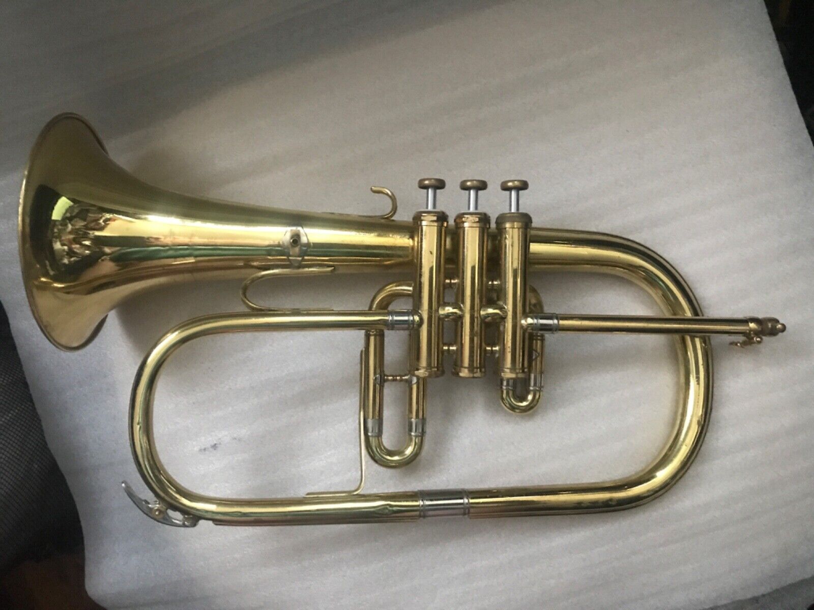 Great Vintage Flugel GIFT CARL SCHILLER Bb FLUGELHORN Great ballad Ready Germany