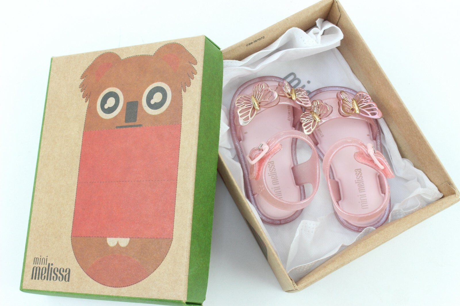 mini melissa butterfly sandals