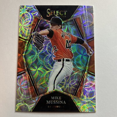 2022 Select Premier Level Scope Prizm Mike Mussina #189 Baltimore Orioles