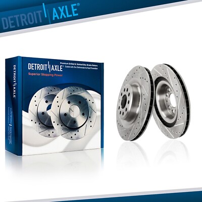 14.37'' Rear Drilled Slotted Brake Rotors for 2016-2021 Tesla Model S Model X