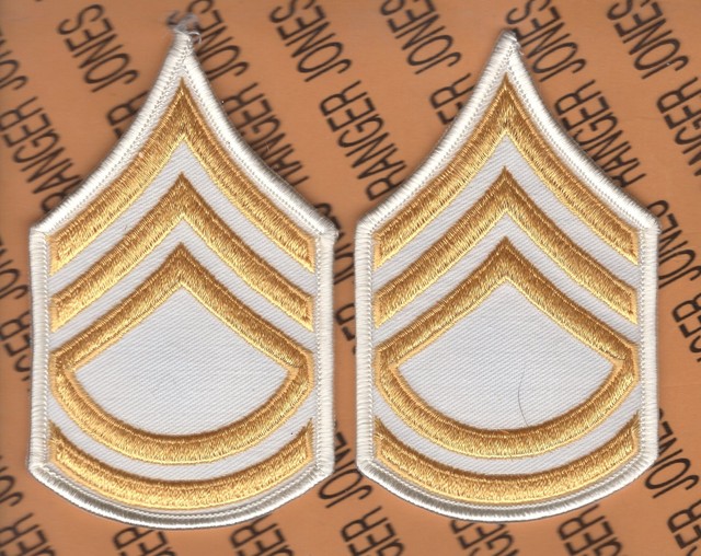 US Army E 7 SFC SERGEANT FIRST CLASS Mess Dress Medium 4 5 Patch Set 
