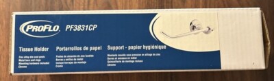 ProFlo PF3831CP Chrome Toilet Paper Holder - Simple Stylish Design