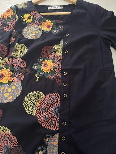 Misslook Top Womens S Small Multicoloured Short Sleeve Shirt Floral - Picture 12 of 14