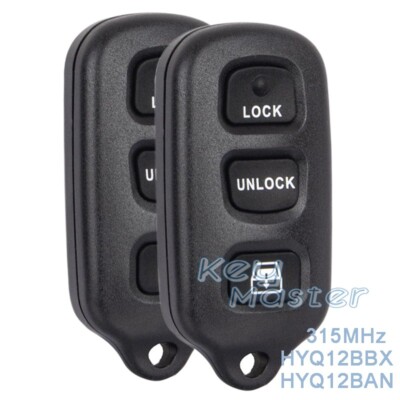 2 for Toyota 4Runner Sequoia 1999-2009 Remote Key Fob HYQ12BBX HYQ12BAN HYQ1512Y