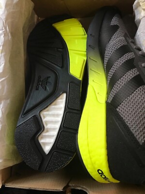ADIDAS ORIGINALS ZX 1K BOOST BLACK/YELLOW H01258 MEN'S
