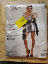 Starline 1Women's Jazzy Flapper Sexy Roaring 20s 3 Piece Costume Dress Set